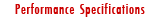 Performance Specifications